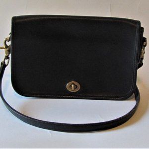 Vintage 1980's Coach Purse - Navy Blue